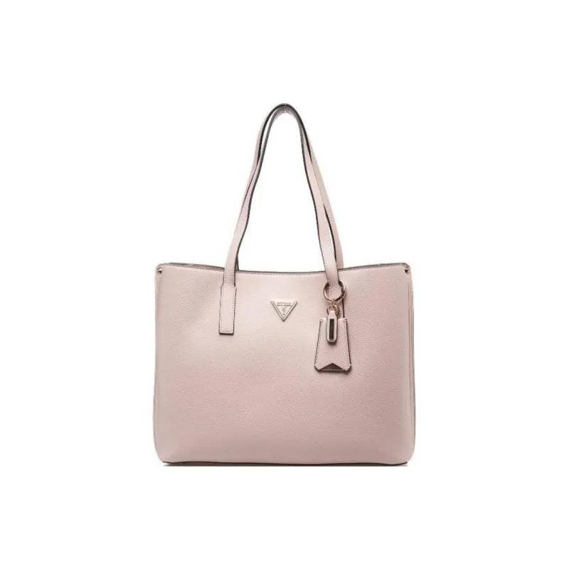 GUESS PU Tote Bag Shopping Bag Shoulder Bags Women's Pink-0