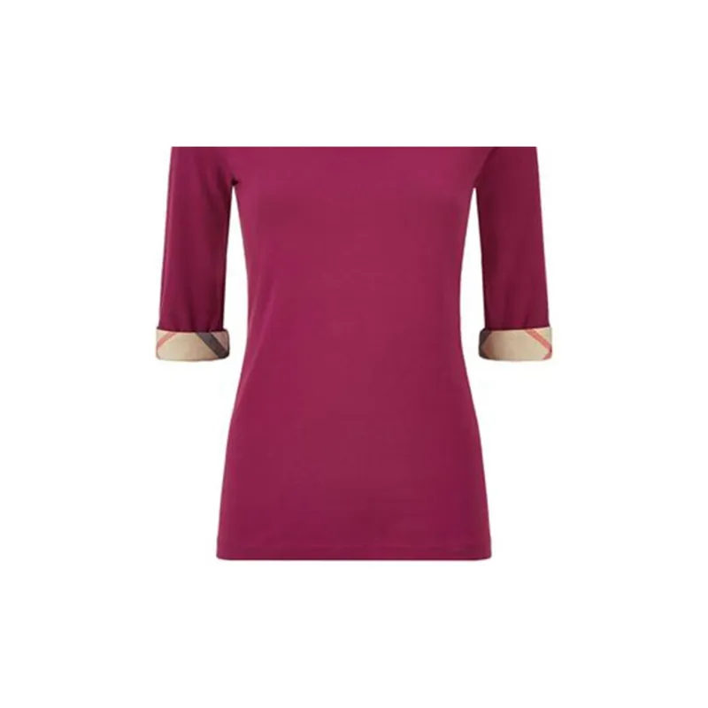 Burberry T Shirts Women's Pink-5