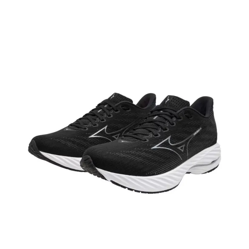 Mizuno Wave Rider 28 Super Wide 'Black White'-3