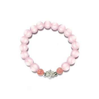 BNNYW Natural Strawberry Quartz Bracelets Unisex