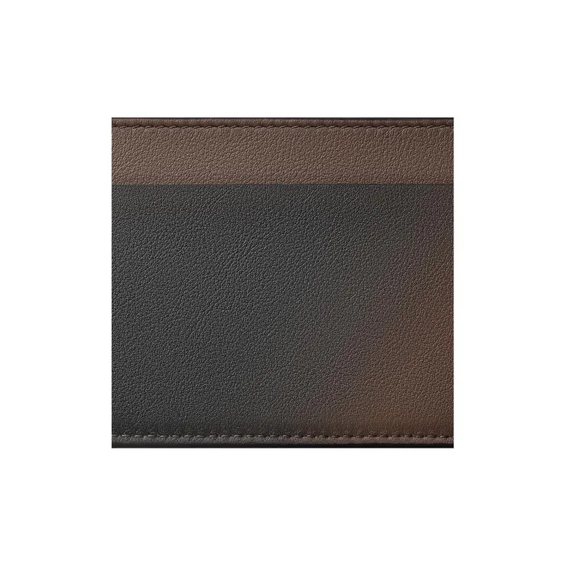 CARTIER Must De Cartier Cow Leather Card Holder Women's Gradient Gray Umber-5