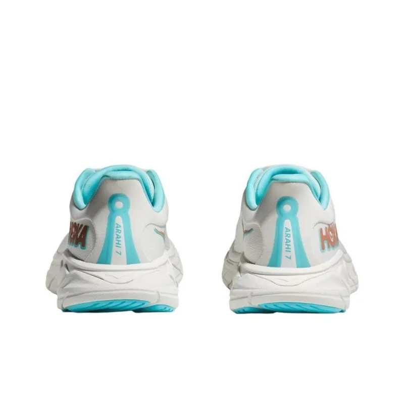 HOKA ONE ONE Arahi 7 Wear resistant And Lightweight Low Top Running Shoes Women's White-2