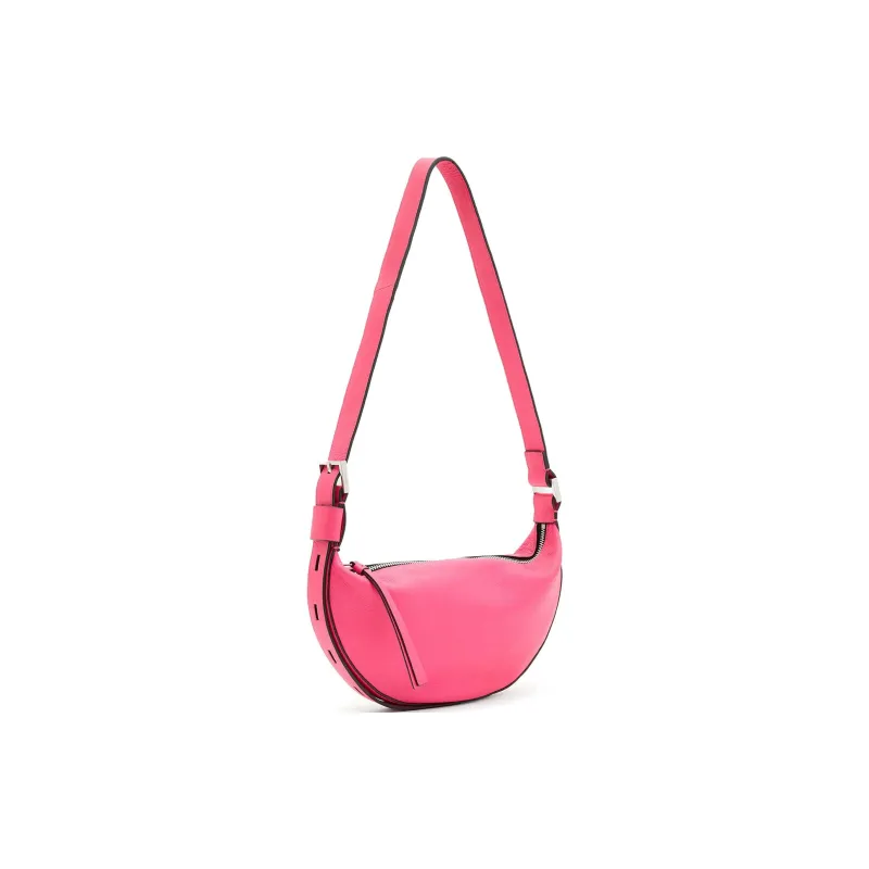 ALLSAINTS Half Moon Leather Crossbody Bag-1
