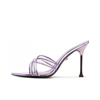 Alevì Metallic-finish Slip-on Mules