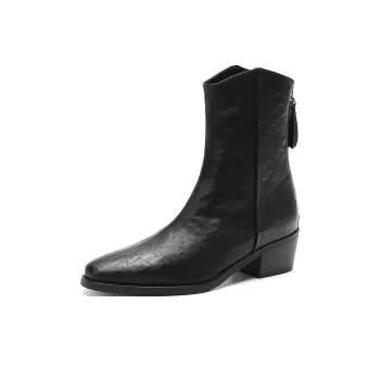 HUANAI Ankle Boots Women's Black/Brown