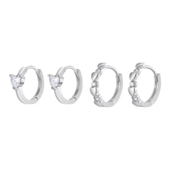 MISS XIA JWY S925 Silver Stud Earrings Women's