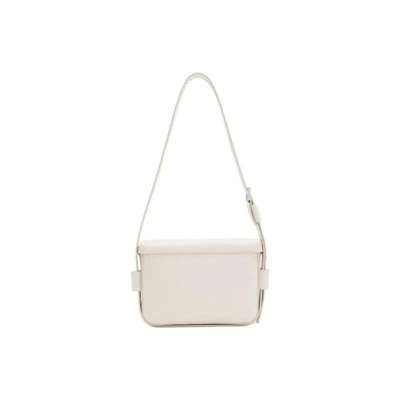 ALLSAINTS Cow Leather Shoulder Bag Women's Desert White-3