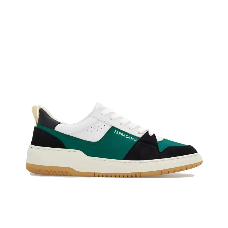 FERRAGAMO Dennis Panelled Sneakers-1