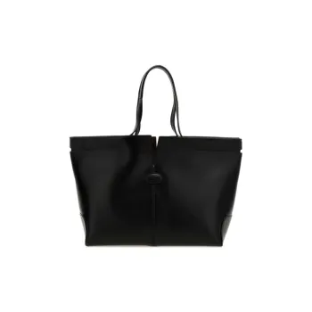 TOD'S Logo Debossed Medium Tote Bag