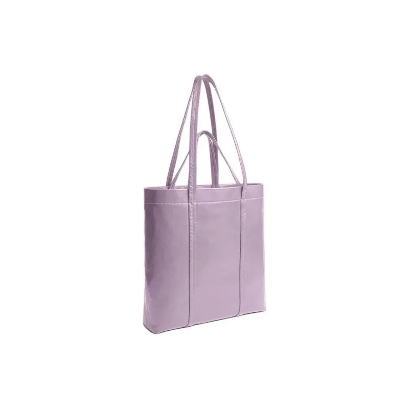 COACH Cow Leather Tote Bag Shopping Bag Handbag Shoulder Bag Large Size Men's Purple-1
