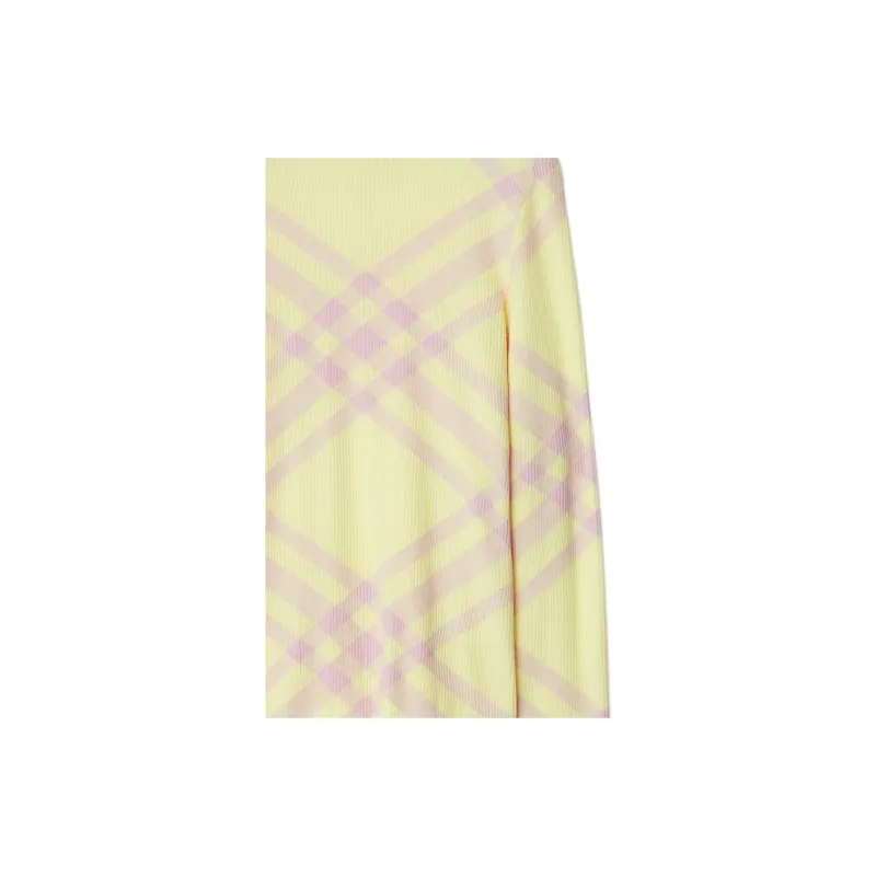 Burberry Check pattern Ribbed Jumper-5