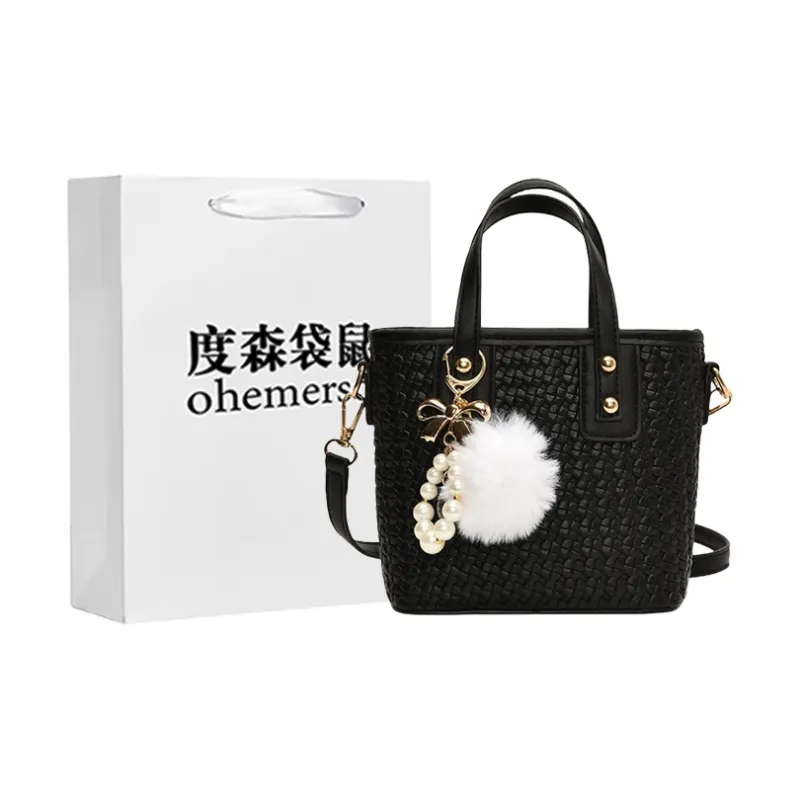 Dusen Kangaroo PU Handbag Women's Multicolor-2