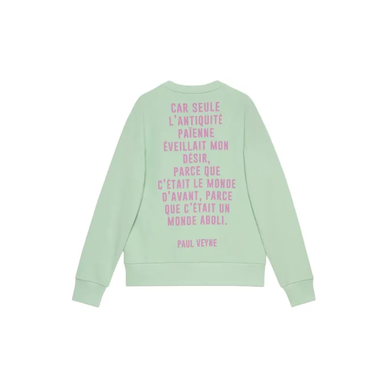 GUCCI Graphic Printed Sweatshirt Green-1