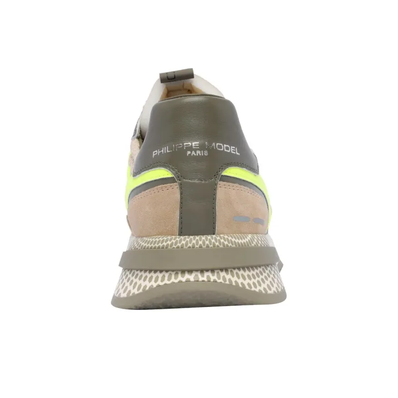 PHILIPPE MODEL OLYMPIQUE Wear Resistant Low Top Casual Shoes Men's Light Brown-3