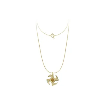Juunngle Lab Gold Plated Copper Necklaces Women's