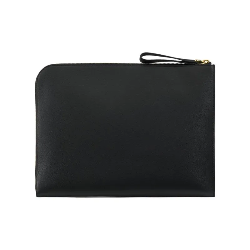 STEFANO RICCI Calfskin Briefcases Men's Black-3