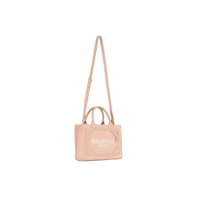 BALMAIN B ARMY Calfskin Tote Bag Shopping Bag Shoulder Bag Handbag Small Size Women's Light Brown-1