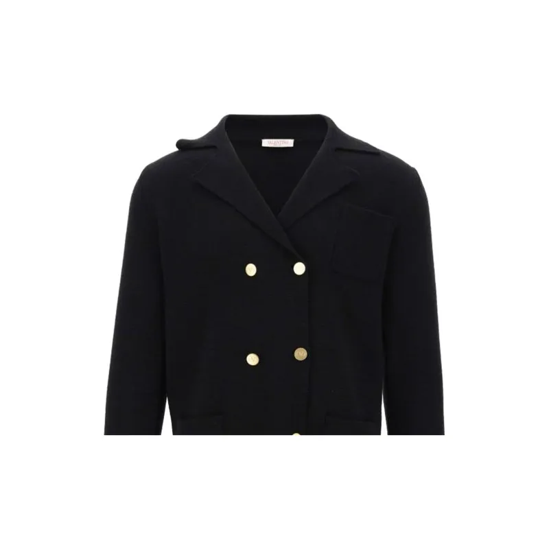 Valentino Double Breasted Long Sleeved Cardigan-5