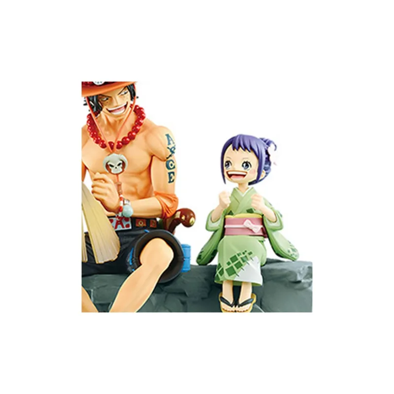 BANDAI Portgas D. Ace One Piece The Land Of Wano Portgas D. Ace & Shirohiko Scale Figures-3