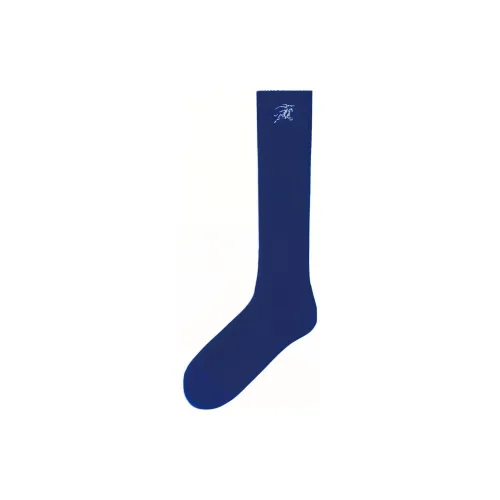 Burberry FW23 Knee-High Socks Men's 1 Pack Blue