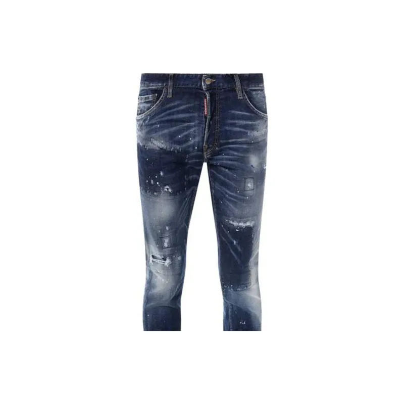 DSQUARED 2 Mid Rise Distressed Skinny Jeans-3