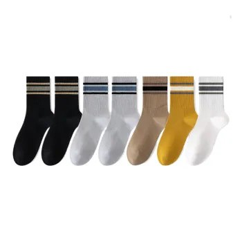 Cotton Gene Mid Calf Socks Men's 7 Pack