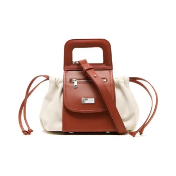 ADER ERROR Canvas With Leather Shoulder Bag Regular Unisex White