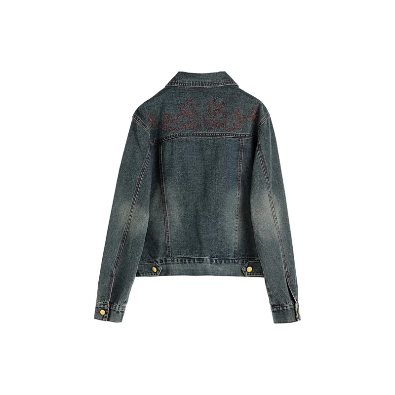 Hang Yi Court Denim Jacket Women's Blue-1