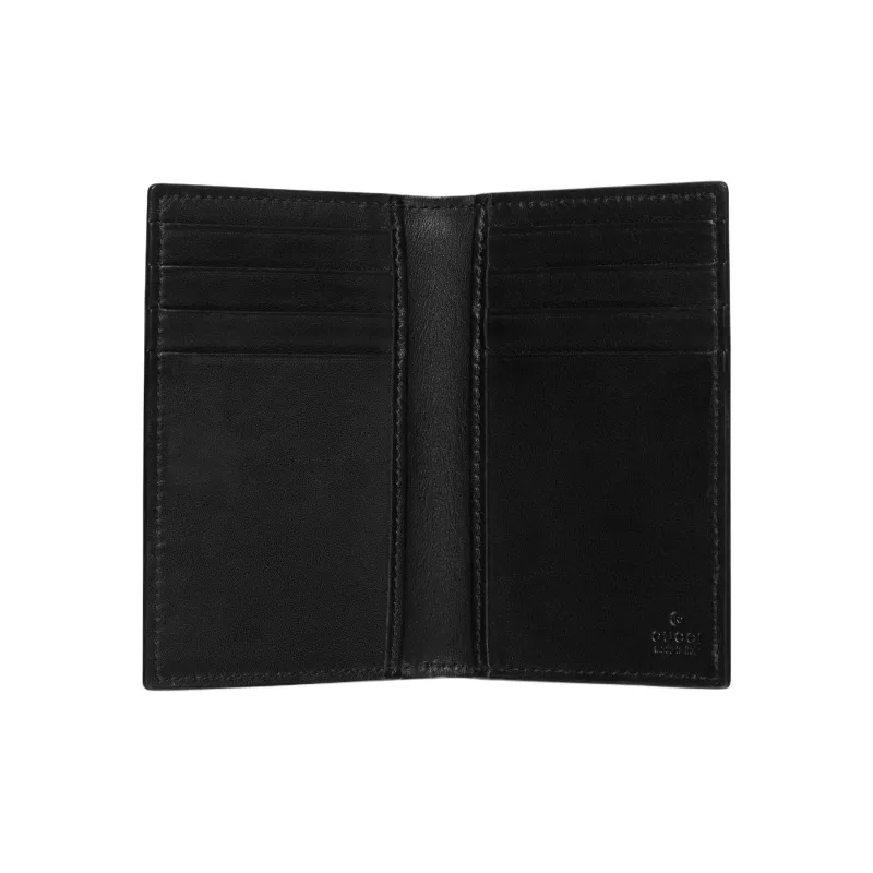 GUCCI GG Emblem Coated Fabrics Card Holder Men's Black-3