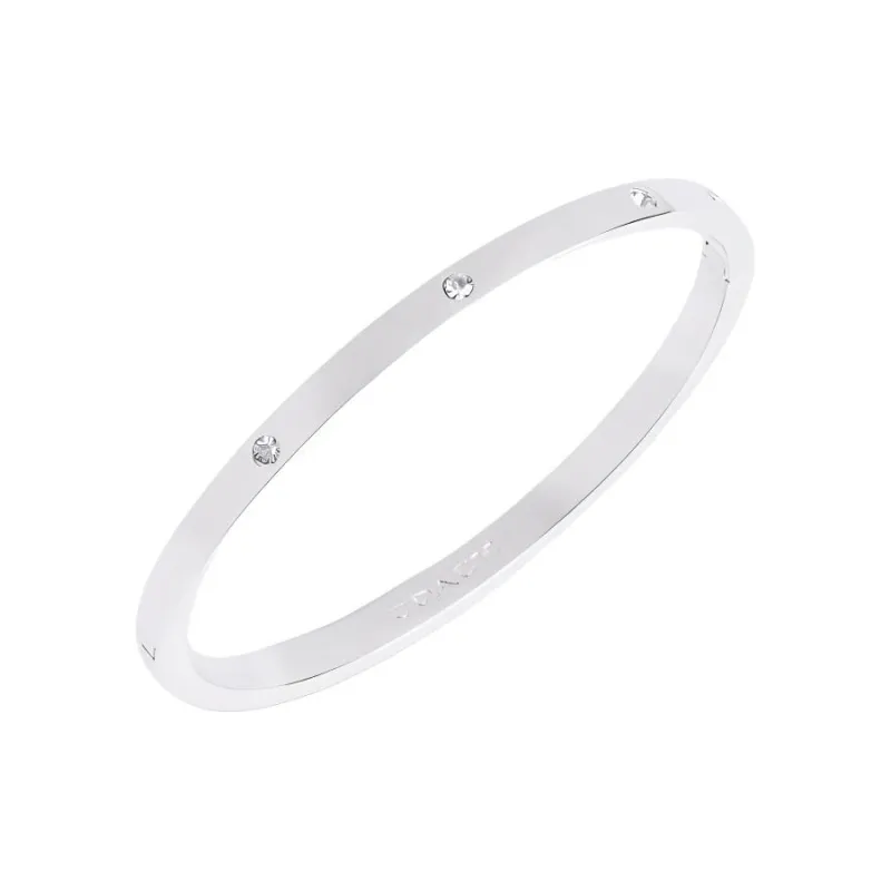 COACH Brass Plated Bangles Women's Silver-1