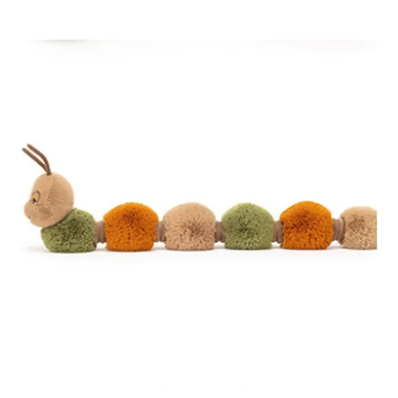 JELLYCAT Animal Fiji Caterpillar Dolls Plush Doll 14cm Height-3