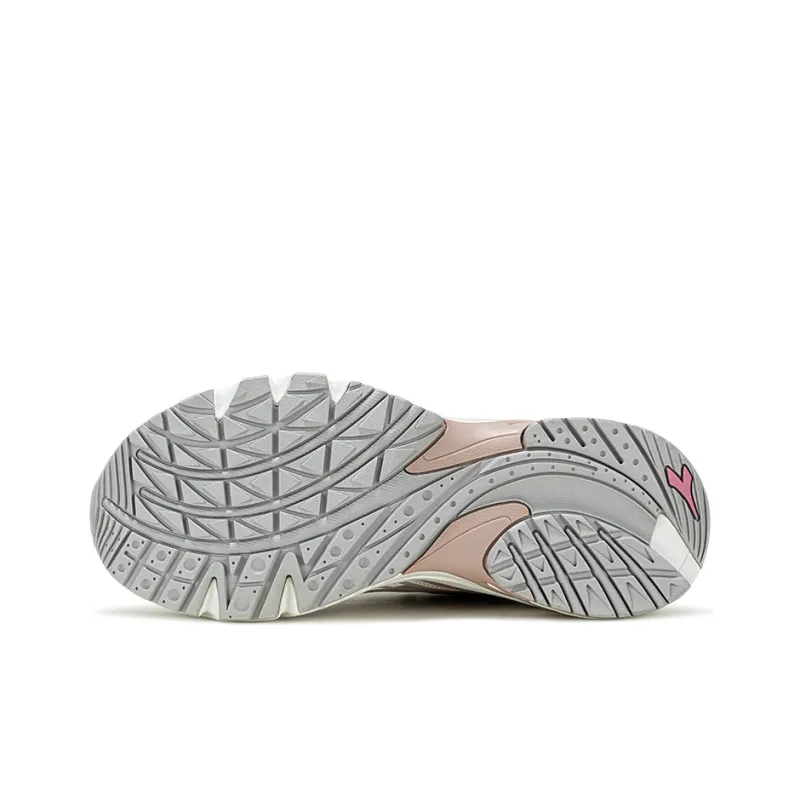 Diadora Wear Resistant Low Top Casual Shoes Women's Pink Silver-3