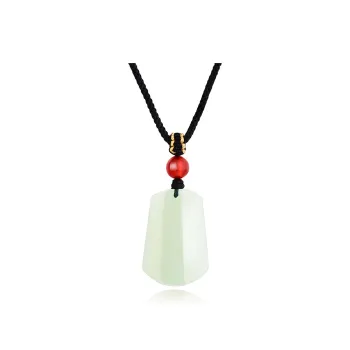 Emerald Dynasty Necklaces White Jade/Pale Greenish White Jade Unisex