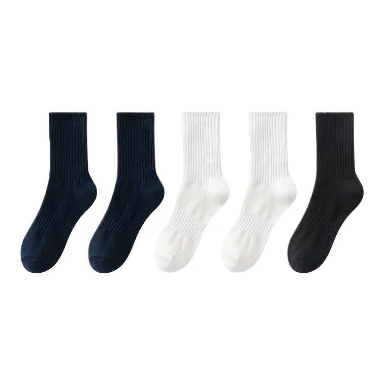 Cotton Gene Mid Calf Socks Men's 5 Pack-1