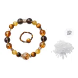 Golden Crystals Wealth Beaded Bracelet+Ring