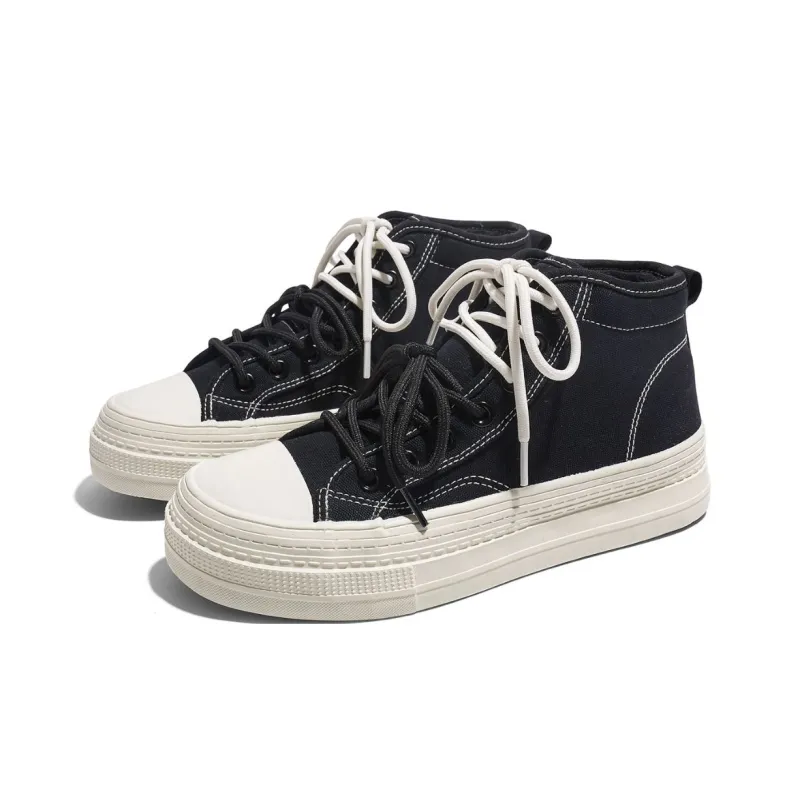 RENBEN Anti Slip And Wear Resistant Warm High Top Canvas Shoes Women's-2