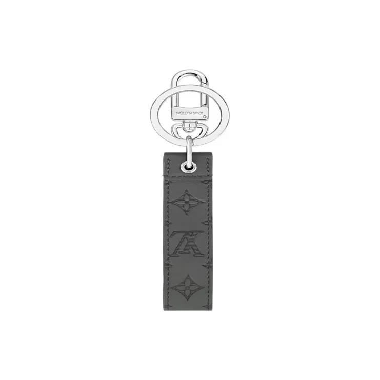 LOUIS VUITTON Aluminum Keychains Men's Gray Silver-4