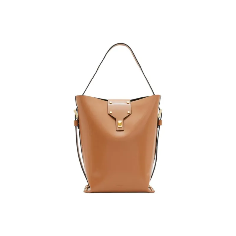 ALLSAINTS Cow Leather Shoulder Bag Women's Desert Tan-0