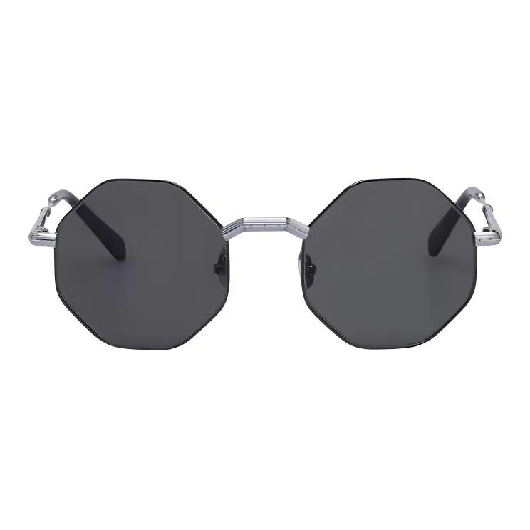 STEFANO RICCI Metal With Palladium Plating Irregular Shape Sunglasses Men's Silver-1