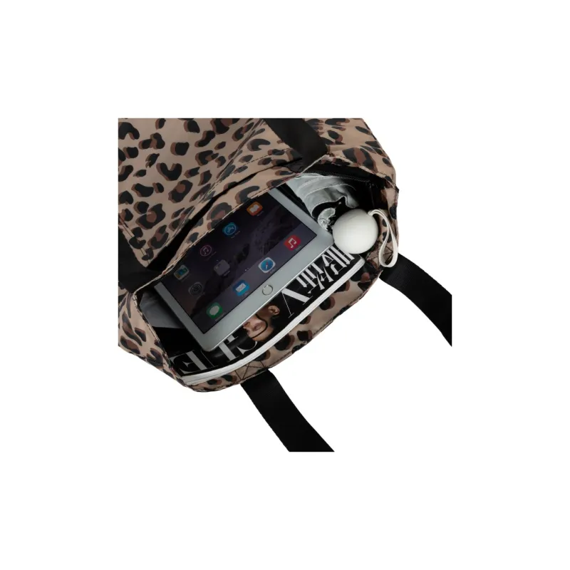 PUMA Fabric Tote Bag Shopping Bag Handbag Regular Women's Leopard-7