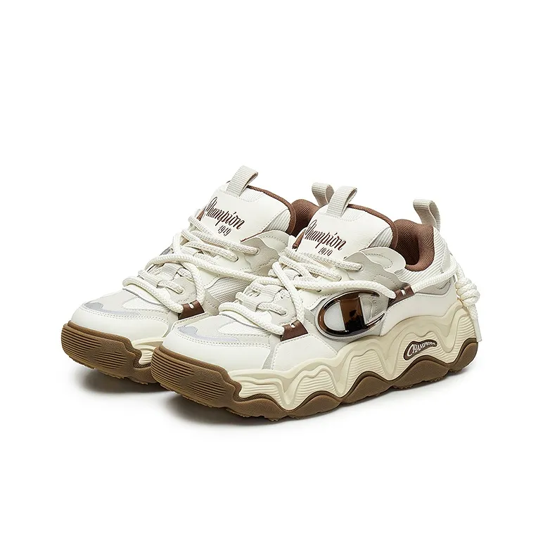 Champion Lava Cake Champ Lava Low Top Casual Shoes Men's Milk White/Walnut-1