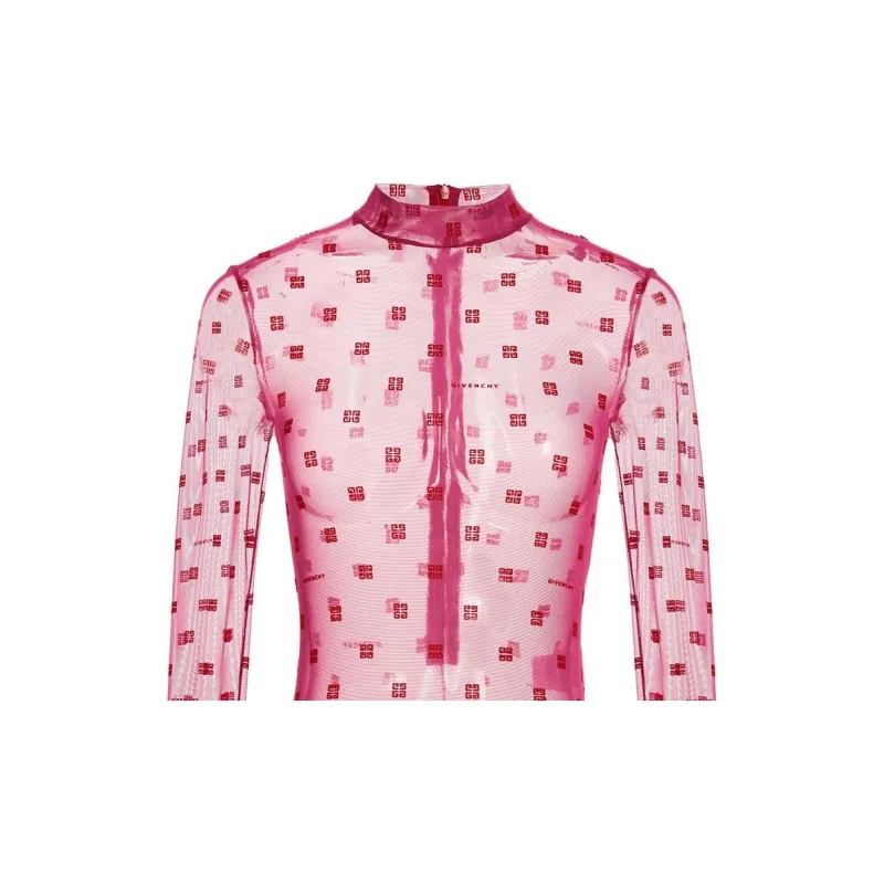 Givenchy Jacquard Bodysuit 'Pink/Red'-3