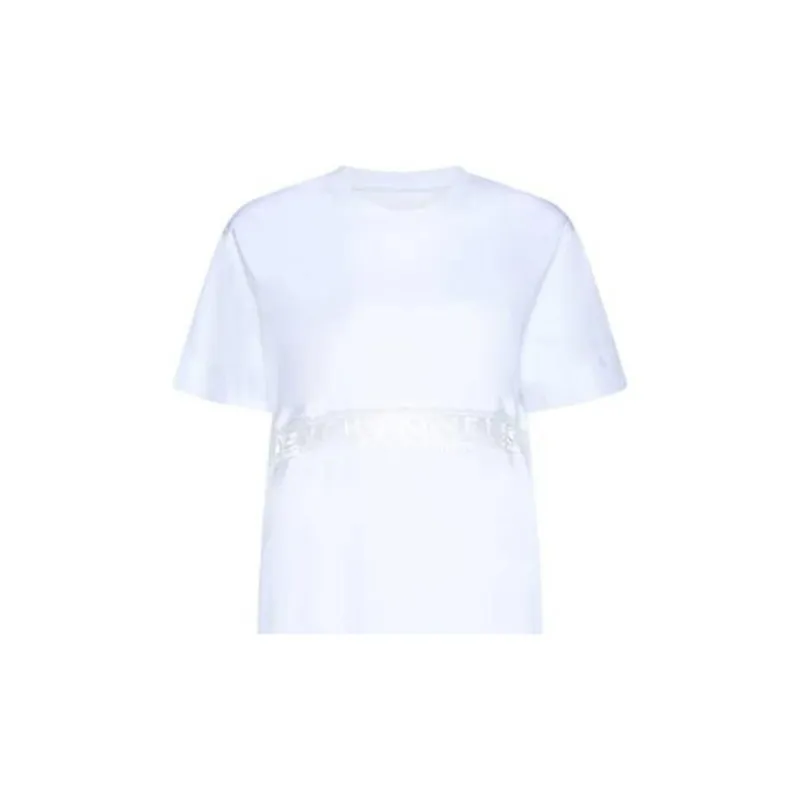 Givenchy Lace Incrustation T Shirt Dress 'White'-3