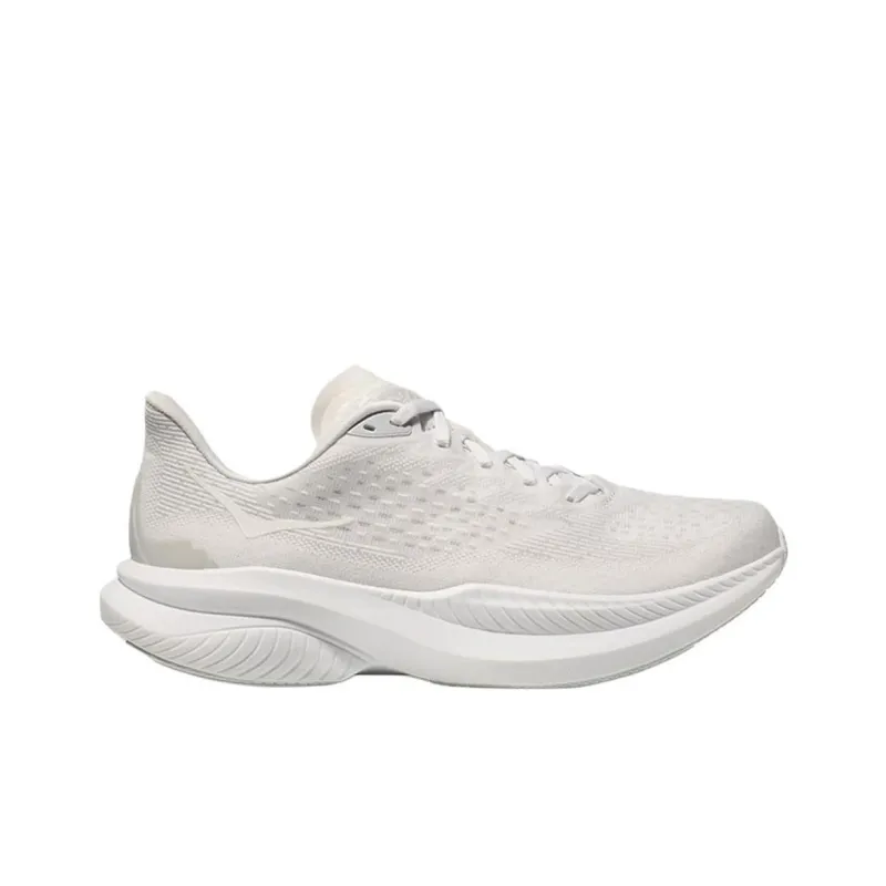 HOKA ONE ONE MACH 6 Wear resistant And Lightweight Low Top Trekking Shoes Men's White-1