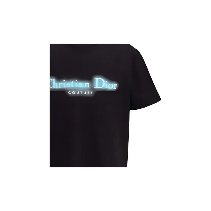DIOR Logo Printed Crewneck T Shirt-5