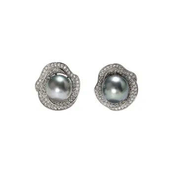DARA Saltwater Pearl Stud Earrings Women's