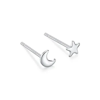 PAYMERY S999 Fine Silver Stud Earrings Women's