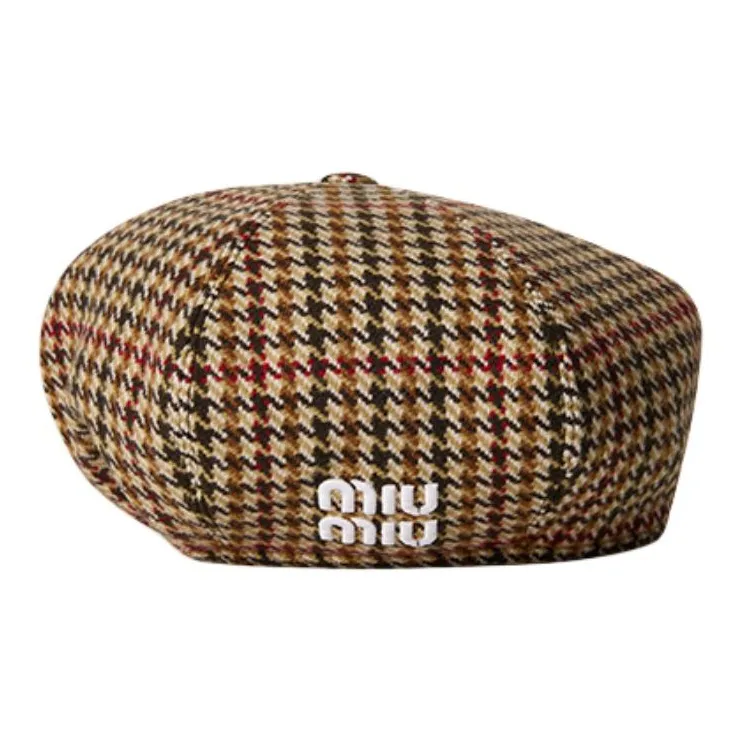 MIU MIU Wool Berets Women's Army Green-1