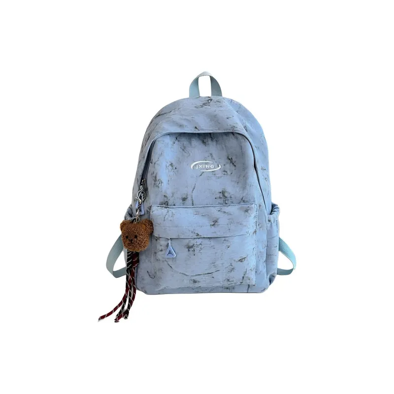 Yalu Nylon Backpack Women's Ecru/Black/Red/Blue-11