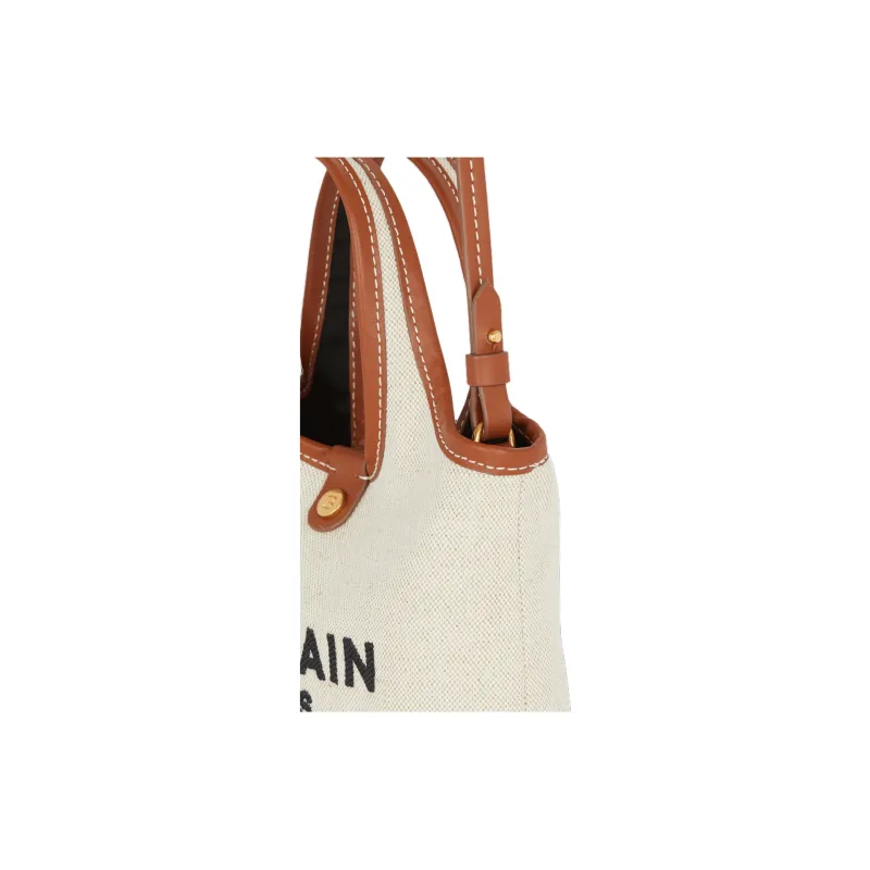 BALMAIN B ARMY Calfskin Shoulder Bag Crossbody Bag Handbag Small Size Women's Light Umber-4
